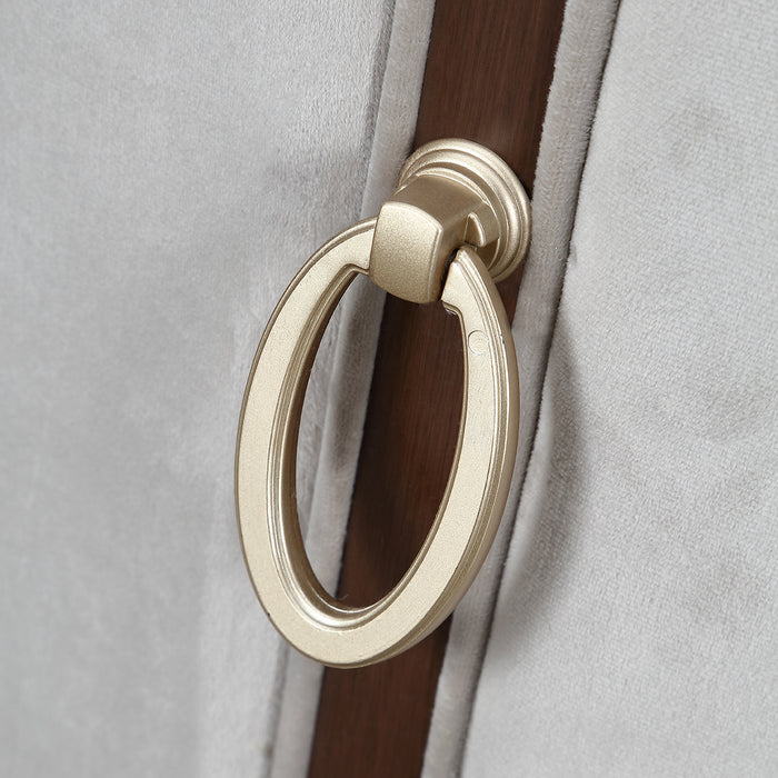 AICO Furniture - Houston Dining Arm Chair -Set of 2- Porcini/Walnut - 9095004A-416 - GreatFurnitureDeal