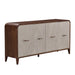 AICO Furniture - Houston Sideboard with Mirror - Walnut - 9095007SA-260-416 - GreatFurnitureDeal