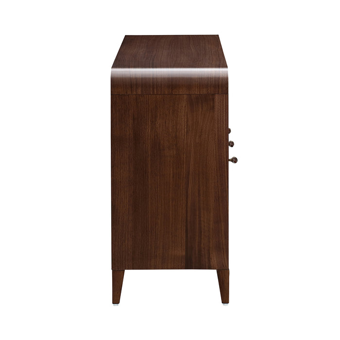 AICO Furniture - Houston Sideboard with Mirror - Walnut - 9095007SA-260-416 - GreatFurnitureDeal