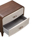 AICO Furniture - Houston 2-Drawer Nightstand - Walnut - 9095042-416 - GreatFurnitureDeal