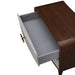 AICO Furniture - Houston 2-Drawer Nightstand - Walnut - 9095042-416 - GreatFurnitureDeal