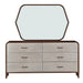 AICO Furniture - Houston Wall Mirror - Walnut - 9095260-416 - GreatFurnitureDeal