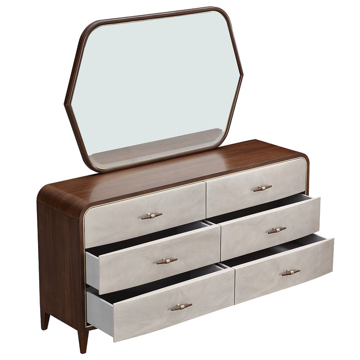 AICO Furniture - Houston Dresser - Walnut - 9095050SA-416 - GreatFurnitureDeal