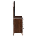 AICO Furniture - Houston Dresser with Mirror - Walnut - 9095050SA-260-416 - GreatFurnitureDeal