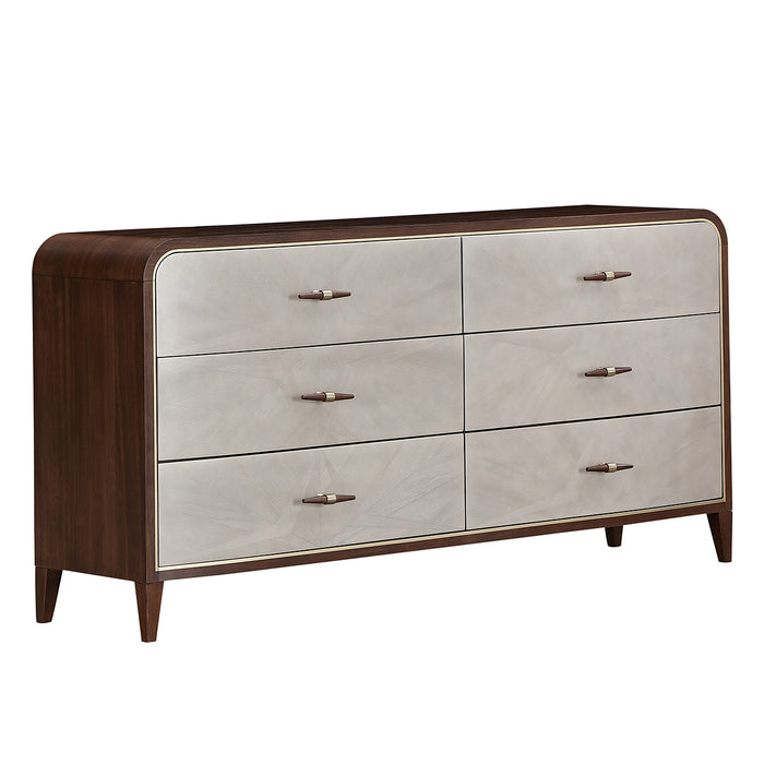 AICO Furniture - Houston Dresser - Walnut - 9095050SA-416 - GreatFurnitureDeal