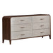 AICO Furniture - Houston Dresser - Walnut - 9095050SA-416 - GreatFurnitureDeal