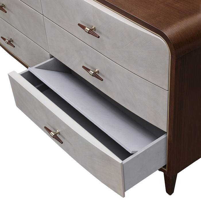 AICO Furniture - Houston Dresser - Walnut - 9095050SA-416 - GreatFurnitureDeal