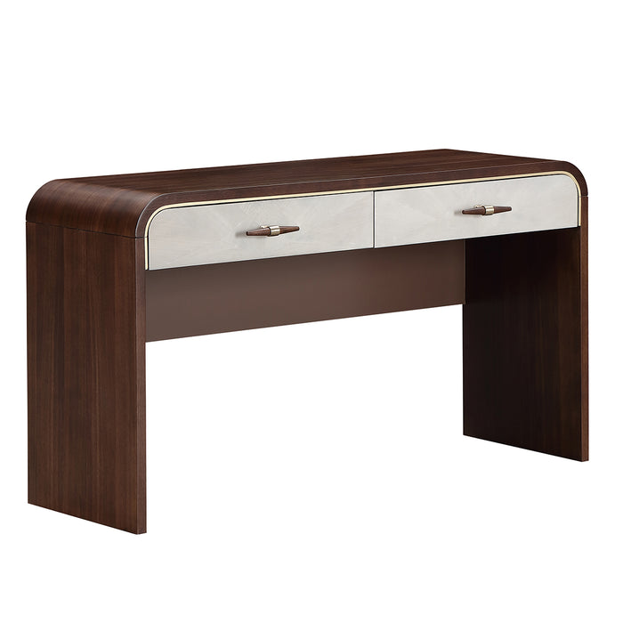 AICO Furniture - Houston Vanity Table - Walnut - 9095058-416 - GreatFurnitureDeal