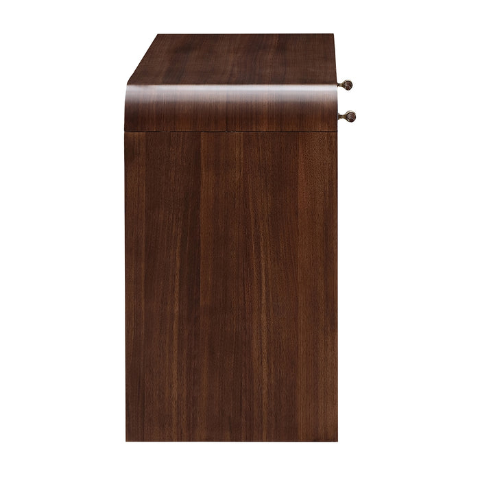 AICO Furniture - Houston Vanity Table - Walnut - 9095058-416 - GreatFurnitureDeal