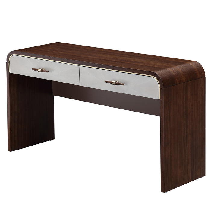 AICO Furniture - Houston Vanity Table - Walnut - 9095058-416 - GreatFurnitureDeal