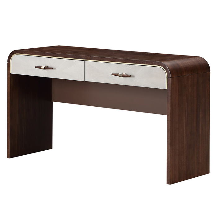 AICO Furniture - Houston Vanity Table - Walnut - 9095058-416 - GreatFurnitureDeal