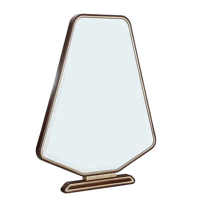 AICO Furniture - Houston Vanity Mirror - Walnut - 9095068-416 - GreatFurnitureDeal