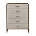 AICO Furniture - Houston 5-Drawer Chest - Walnut - 9095070SA-416 - GreatFurnitureDeal