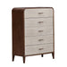 AICO Furniture - Houston 5-Drawer Chest - Walnut - 9095070SA-416 - GreatFurnitureDeal