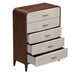 AICO Furniture - Houston 5-Drawer Chest - Walnut - 9095070SA-416 - GreatFurnitureDeal