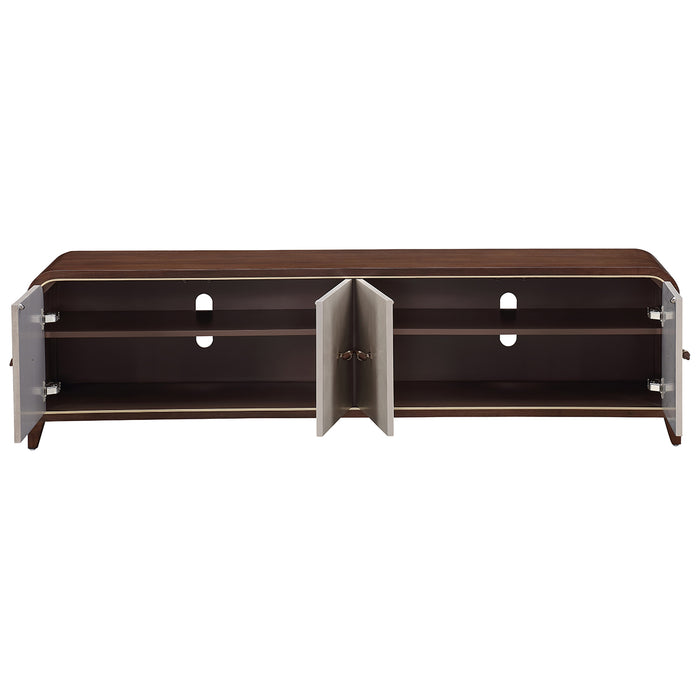 AICO Furniture - Houston Media Cabinet - Walnut - 9095081-416 - GreatFurnitureDeal
