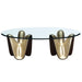 AICO Furniture - Houston Cocktail Table - Brushed Gold - 9095201-816 - GreatFurnitureDeal