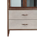 AICO Furniture - Houston Display Cabinet - Walnut - 9095209-416 - GreatFurnitureDeal