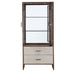 AICO Furniture - Houston Display Cabinet - Walnut - 9095209-416 - GreatFurnitureDeal