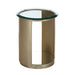 AICO Furniture - Houston Round Chairside Table - Brushed Gold - 9095222-816 - GreatFurnitureDeal