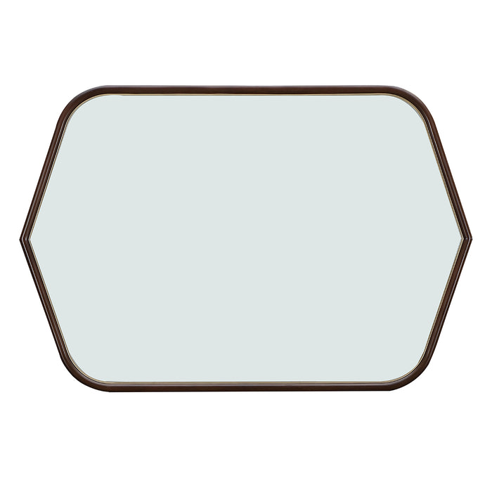 AICO Furniture - Houston Dresser with Mirror - Walnut - 9095050SA-260-416 - GreatFurnitureDeal