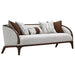 AICO Furniture - Houston Sofa - Pebble/Walnut - 9095815-PBL-416 - GreatFurnitureDeal