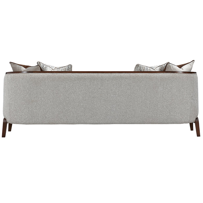 AICO Furniture - Houston Sofa - Pebble/Walnut - 9095815-PBL-416 - GreatFurnitureDeal