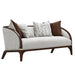 AICO Furniture - Houston 2 Piece Sofa Set - Pebble/Walnut - 9095815-25-PBL-416 - GreatFurnitureDeal