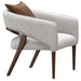 AICO Furniture - Houston Accent Chair - Pebble/Walnut - 9095834-PBL-416 - GreatFurnitureDeal