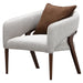 AICO Furniture - Houston Accent Chair - Pebble/Walnut - 9095834-PBL-416 - GreatFurnitureDeal