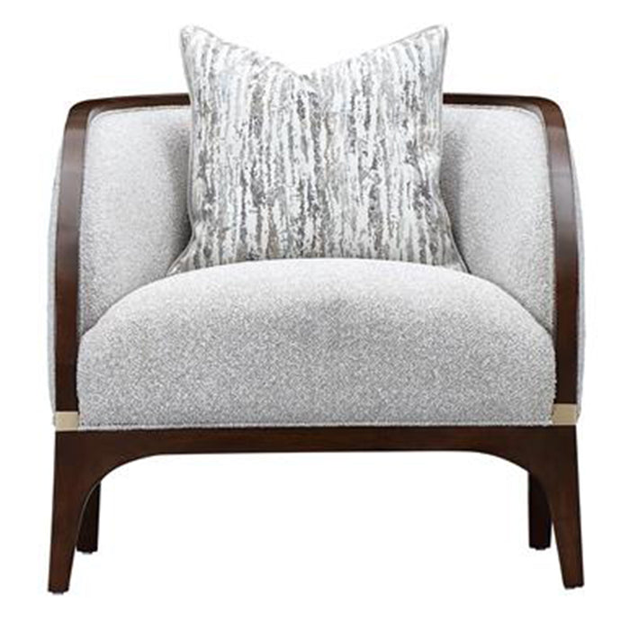 AICO Furniture - Houston Matching Chair - Pebble/Walnut - 9095835-PBL-416 - GreatFurnitureDeal