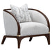 AICO Furniture - Houston Matching Chair - Pebble/Walnut - 9095835-PBL-416 - GreatFurnitureDeal