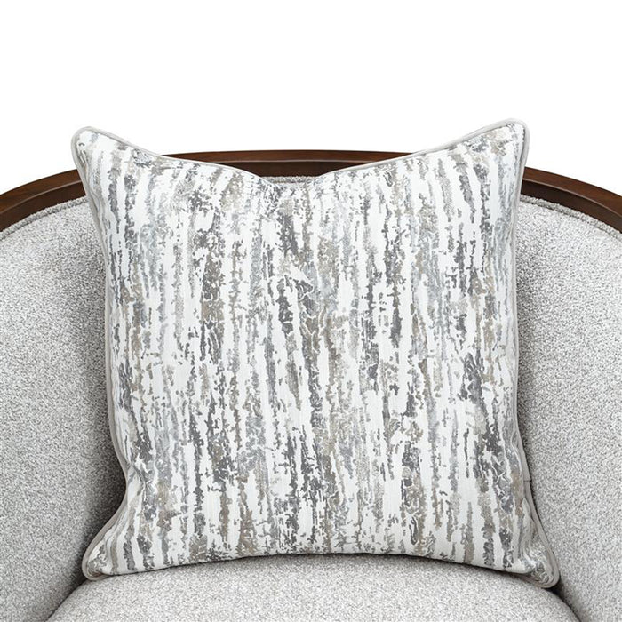 AICO Furniture - Houston 3 Piece Living Room Set - Pebble/Walnut - 9095815-25-35-PBL-416