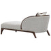 AICO Furniture - Houston Chaise - Pebble/Walnut - 9095842-PBL-416 - GreatFurnitureDeal