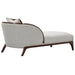 AICO Furniture - Houston Chaise - Pebble/Walnut - 9095842-PBL-416 - GreatFurnitureDeal