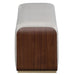 AICO Furniture - Houston Accent Bench - Porcini/Walnut - 9095904-416 - GreatFurnitureDeal