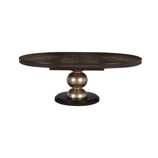 AICO Furniture - West Kensington Oval Dining Table in Medium Espresso - 9096000-417 - GreatFurnitureDeal