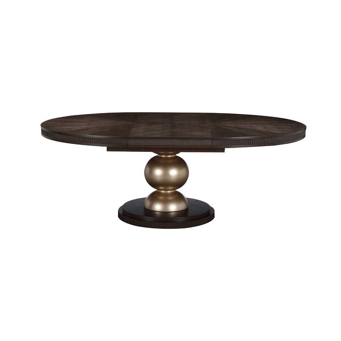 AICO Furniture - West Kensington Oval Dining Table in Medium Espresso - 9096000-417 - GreatFurnitureDeal