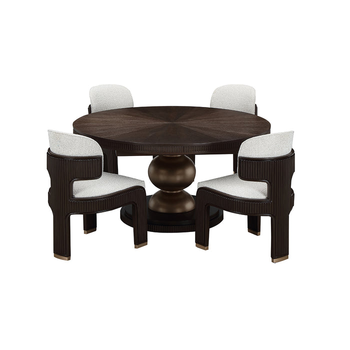 AICO Furniture - West Kensington Oval Dining Table in Medium Espresso - 9096000-417 - GreatFurnitureDeal