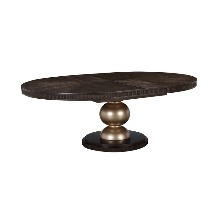 AICO Furniture - West Kensington Oval Dining Table in Medium Espresso - 9096000-417 - GreatFurnitureDeal