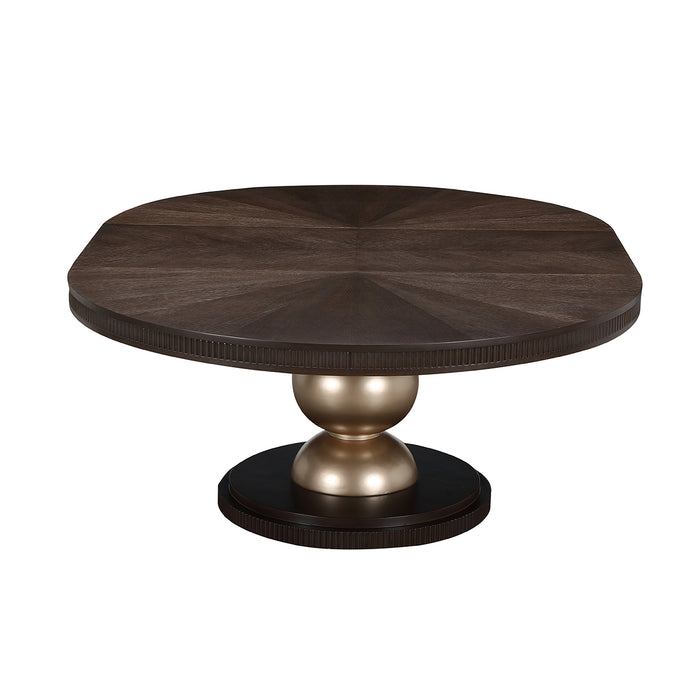 AICO Furniture - West Kensington Oval Dining Table in Medium Espresso - 9096000-417 - GreatFurnitureDeal