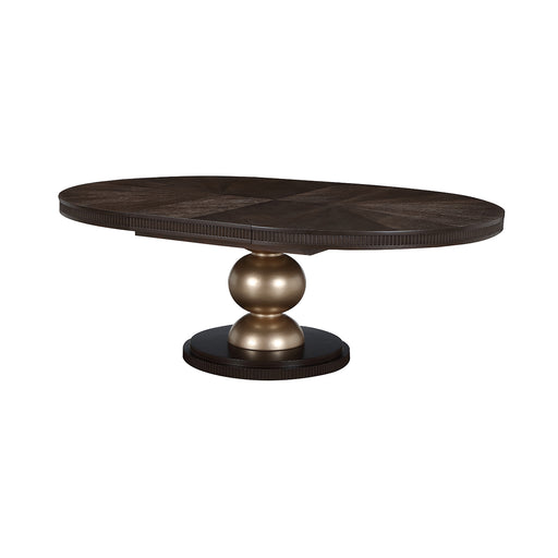 AICO Furniture - West Kensington Oval Dining Table in Medium Espresso - 9096000-417 - GreatFurnitureDeal