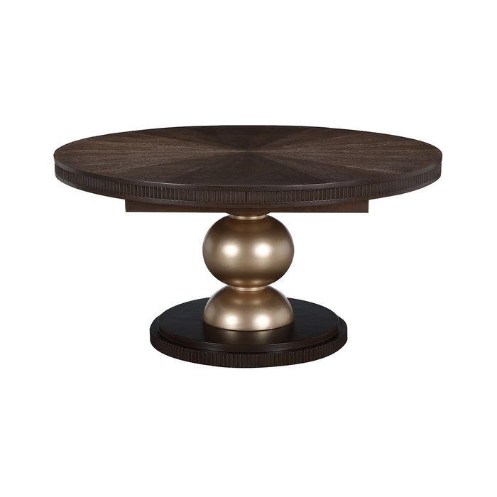 AICO Furniture - West Kensington Oval Dining Table in Medium Espresso - 9096000-417 - GreatFurnitureDeal