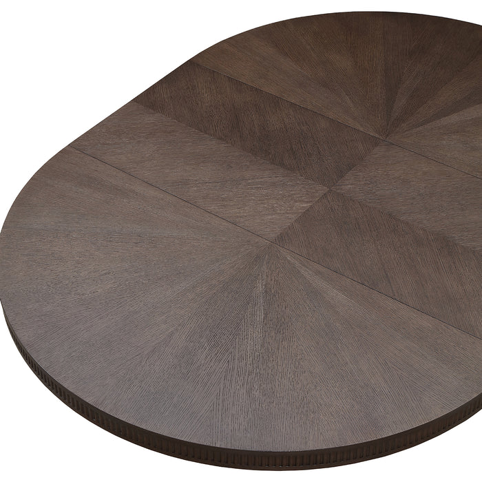 AICO Furniture - West Kensington Oval Dining Table in Medium Espresso - 9096000-417 - GreatFurnitureDeal