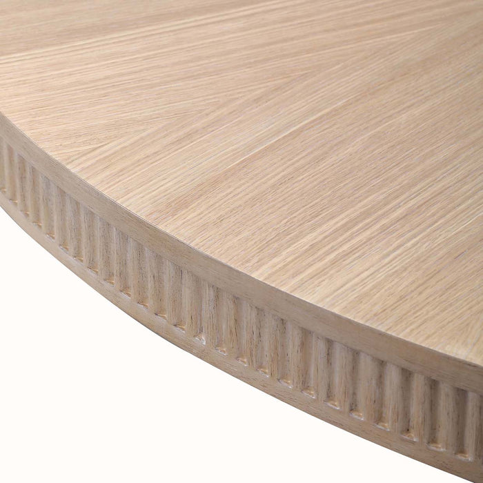 AICO Furniture - West Kensington Round Dining Table in Sea Salt Caramel - 9096001-147 - GreatFurnitureDeal