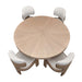 AICO Furniture - West Kensington Round Dining Table in Sea Salt Caramel - 9096001-147 - GreatFurnitureDeal