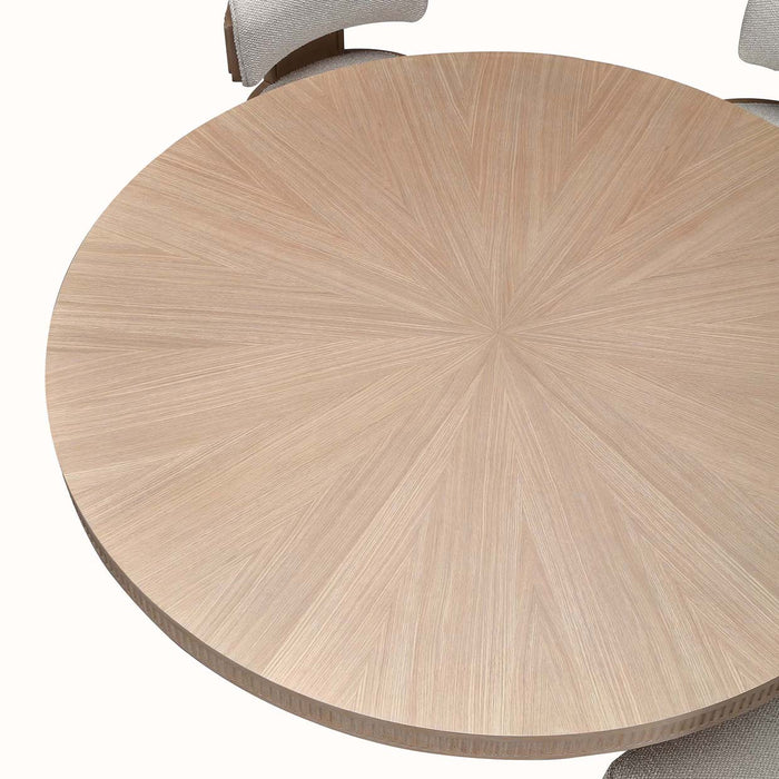 AICO Furniture - West Kensington Round Dining Table in Sea Salt Caramel - 9096001-147 - GreatFurnitureDeal