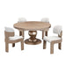 AICO Furniture - West Kensington Round Dining Table in Sea Salt Caramel - 9096001-147 - GreatFurnitureDeal