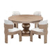 AICO Furniture - West Kensington Round Dining Table in Sea Salt Caramel - 9096001-147 - GreatFurnitureDeal