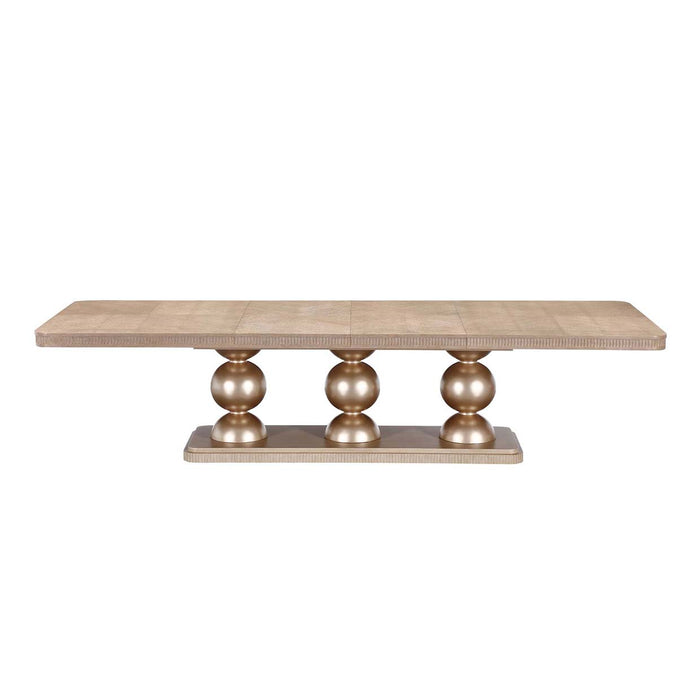 AICO Furniture - West Kensington 9 Piece Rectangular Dining Room Set in Sea Salt Caramel - 9096002-147-9SET - GreatFurnitureDeal